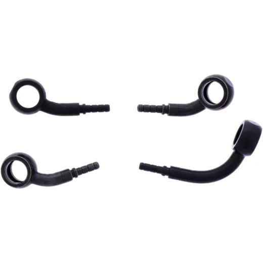 Bremsschlauch Stahlflex Kit Anschluss schwarz 2-teilig 1178942