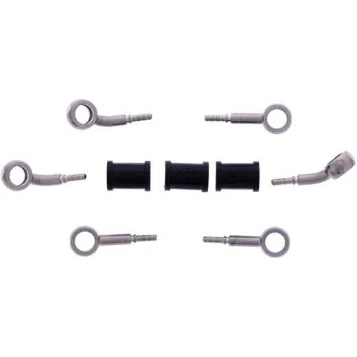 Bremsschlauch Stahlflex Kit Anschluss silber 3-teilig 1178943
