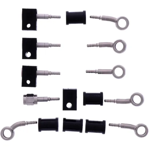 BRAIDED STEEL BRAKE HOSE KIT