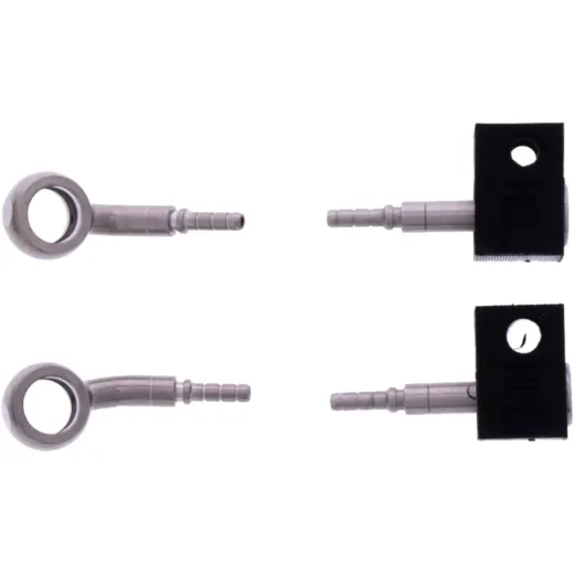 Bremsschlauch Stahlflex Kit Anschluss silber 2-teilig 1178948