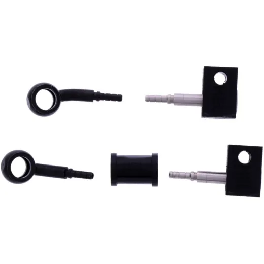 Bremsschlauch Stahlflex Kit Anschluss schwarz 2-teilig 1178950