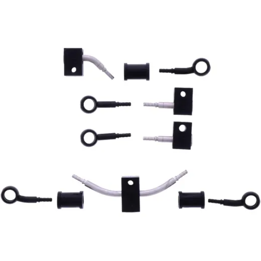 Bremsschlauch Stahlflex Kit Anschluss schwarz 5-teilig 1178957