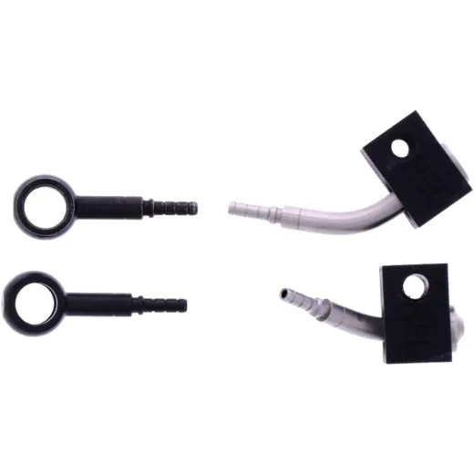 Bremsschlauch Stahlflex Kit Anschluss schwarz 2-teilig 1178958