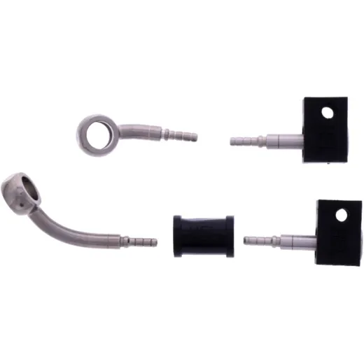 Bremsschlauch Stahlflex Kit Anschluss silber 2-teilig 1178960