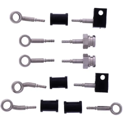 BRAIDED STEEL BRAKE HOSE KIT
