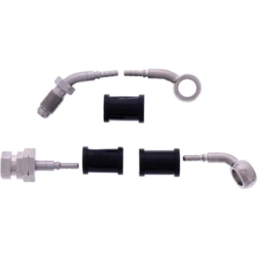 Bremsschlauch Stahlflex Kit Anschluss silber 2-teilig 1178964
