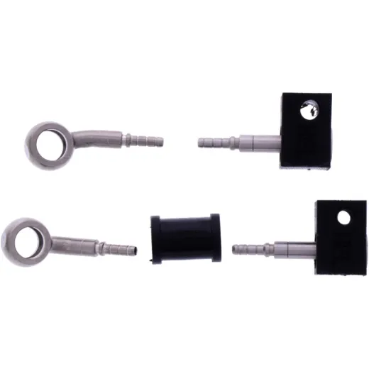 Bremsschlauch Stahlflex Kit Anschluss silber 2-teilig 1178976