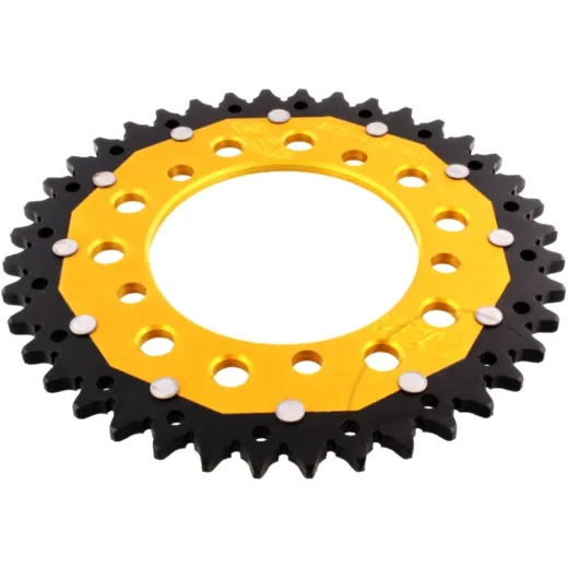 Rear sprocket dua 40 tooth pitch 520 gold ZFD70340GLD