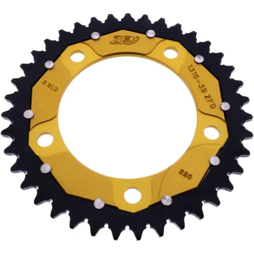 Rear sprocket dual 39 tooth pitch 520 gold