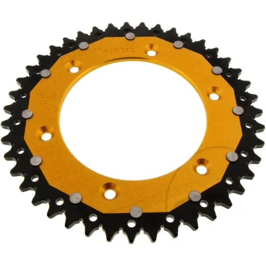 Rear sprocket dual 43 tooth pitch 520 gold ZFD89743GLD