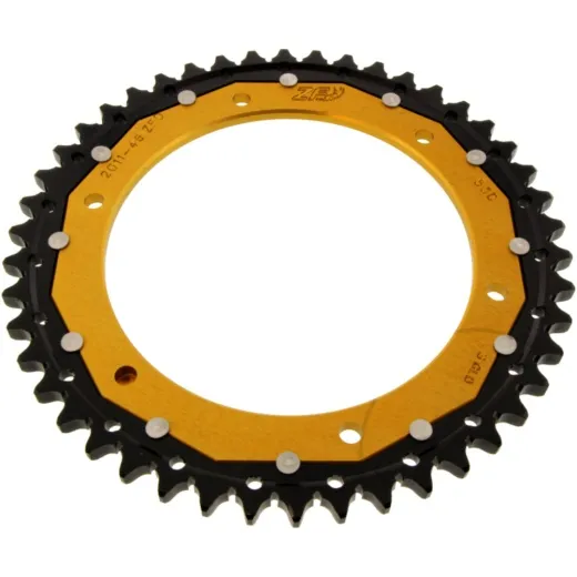 Rear sprocket dual 46 tooth pitch 530 gold ZFD201146GLD