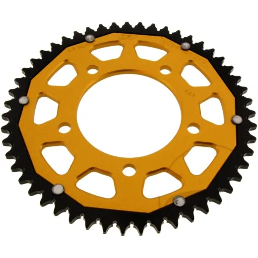 Rear sprocket dual 51 tooth pitch 428 gold ZFD1509451GLD