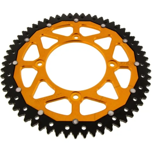 Rear sprocket dual 60 tooth pitch 420 gold ZFD114160GLD