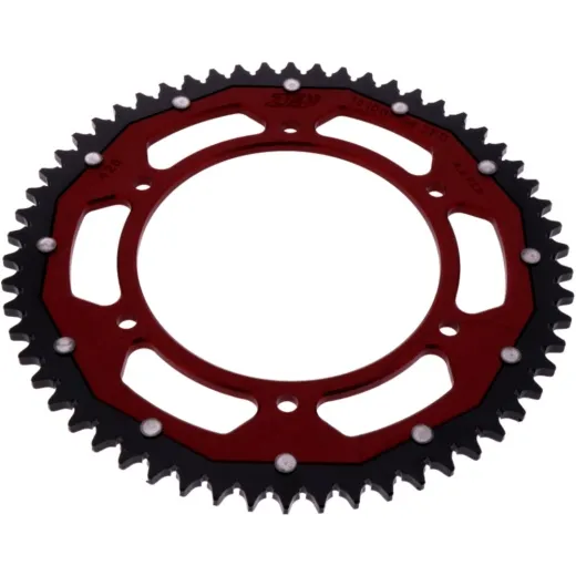 Rear sprocket dual 58 tooth pitch 428 red