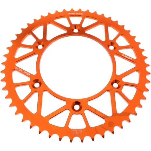 Alu-Kettenrad 50Z Teilung 520 orange