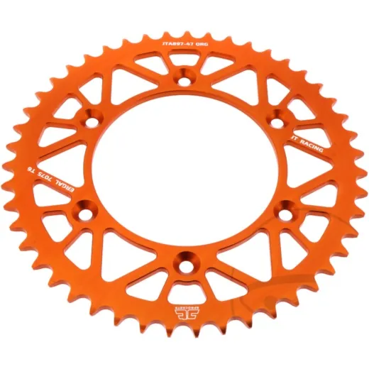 Alu-Kettenrad 47Z Teilung 520 orange