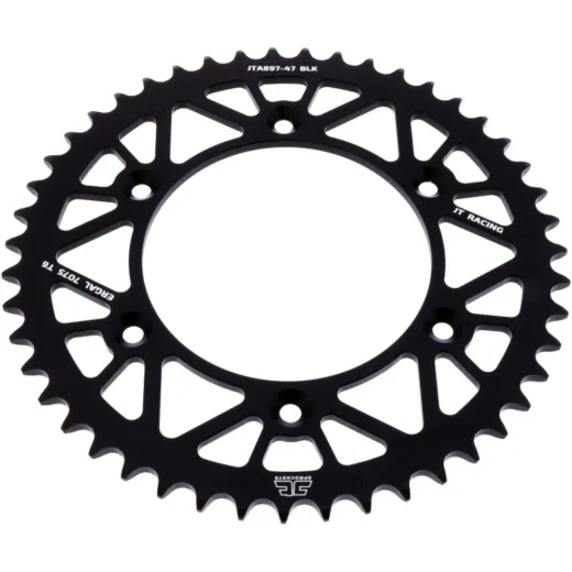 Alu-Kettenrad 47Z Teilung 520 schwarz JTA89747BLK