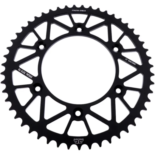 Alu-Kettenrad 51Z Teilung 520 schwarz JTA21051BLK