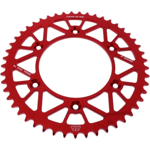 Alu-Kettenrad 49Z Teilung 520 rot