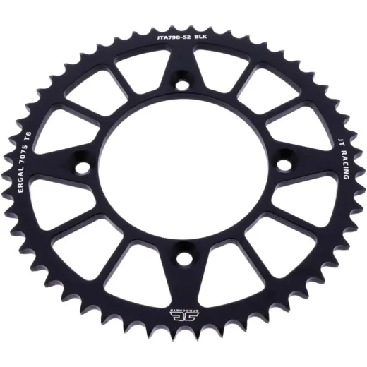 Alu-Kettenrad 52Z Teilung 428 schwarz