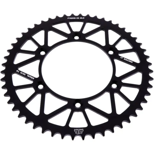 Alu-Kettenrad 52Z Teilung 520 schwarz JTA80852BLK