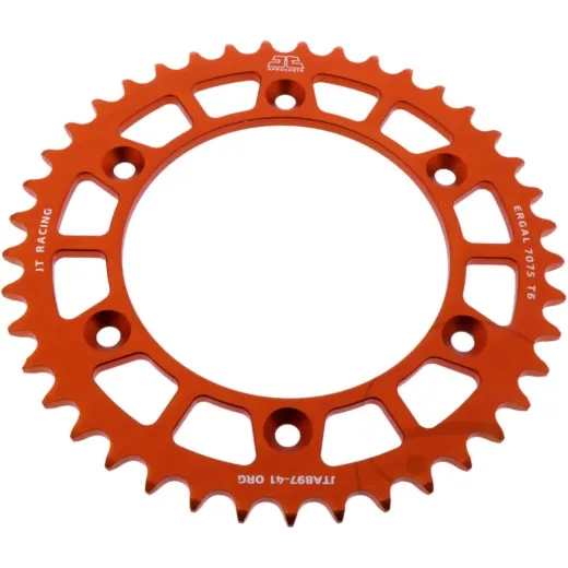 Alu-Kettenrad 41Z Teilung 520 orange
