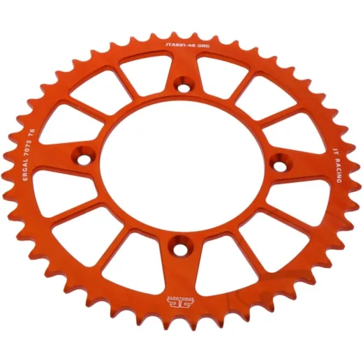 Alu-Kettenrad 46Z Teilung 520 orange