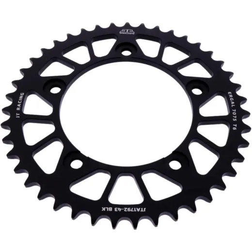 Alu-Kettenrad 43Z Teilung 525 schwarz