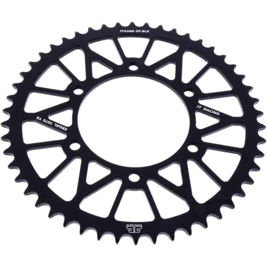 Alu-Kettenrad 50Z Teilung 520 schwarz JTA48650BLK