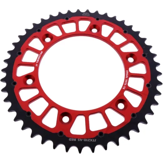 REAR SPROCKET TWINSTAR 45 TOOTH PITCH 520 RED