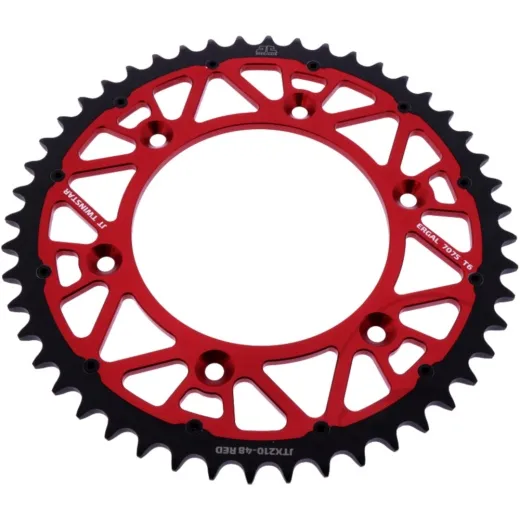 Rear sprocket twinstar 48 tooth pitch 520 red