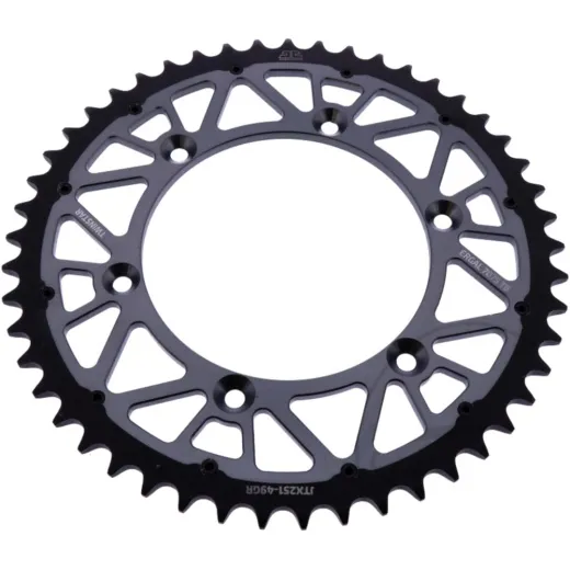 Rear sprocket twinstar 49 tooth pitch 520 grey JTX25149GR
