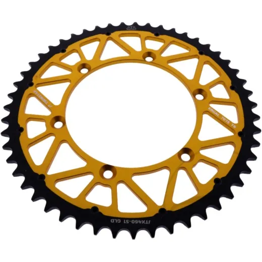 REAR SPROCKET TWINSTAR 51 TOOTH PITCH 520 GOLD