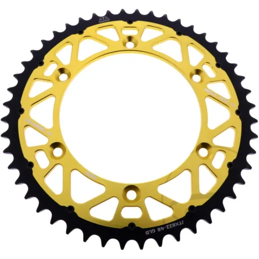 REAR SPROCKET TWINSTAR 48 TOOTH PITCH 520 GOLD