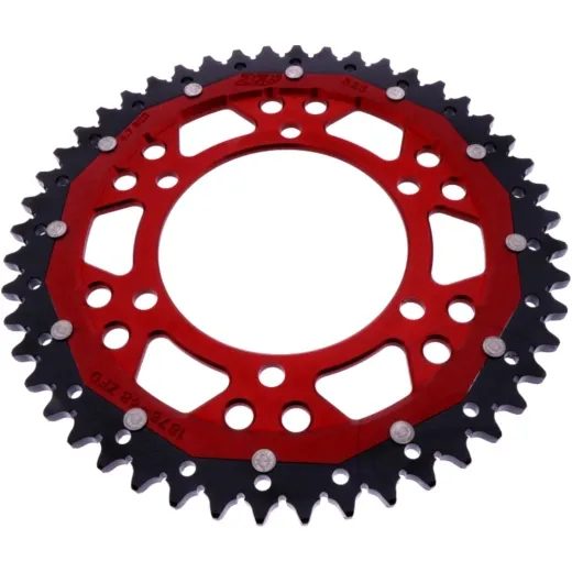 Rear sprocket dual 48 tooth pitch 525 red