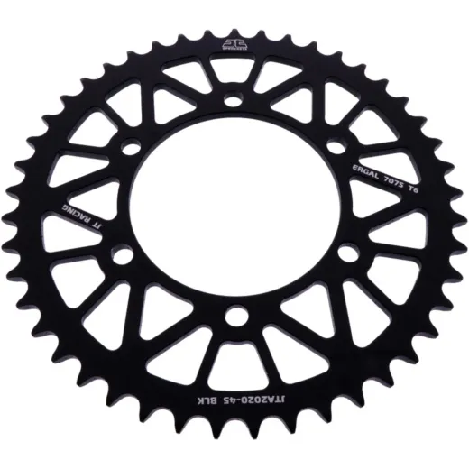 Alu-Kettenrad 45Z Teilung 520 schwarz JT Innendurchmesser 106 Lochkreis 125