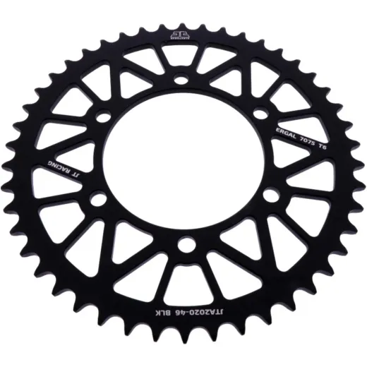 Alu-Kettenrad 46Z Teilung 520 schwarz JT Innendurchmesser 106 Lochkreis 125