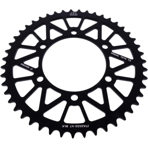 Alu-Kettenrad 47Z Teilung 520 schwarz JT Innendurchmesser 106 Lochkreis 125