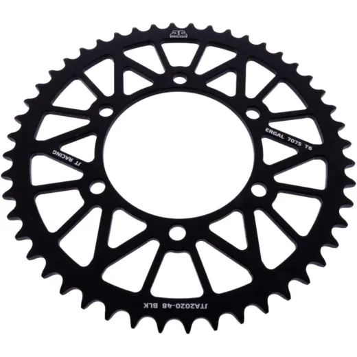 Alu-Kettenrad 48Z Teilung 520 schwarz JT Innendurchmesser 106 Lochkreis 125