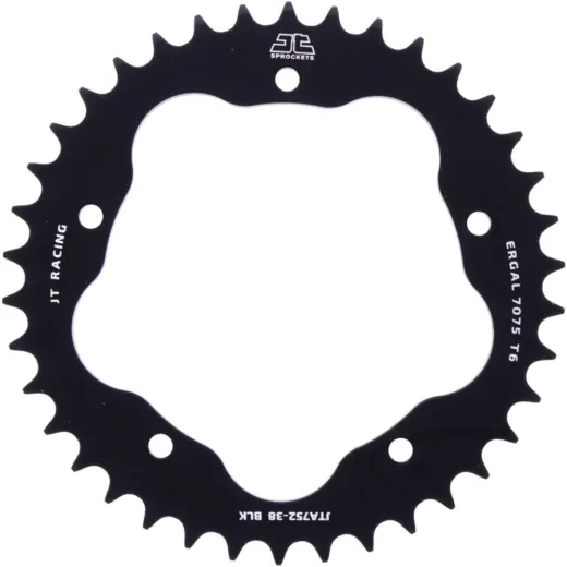 Alu-Kettenrad 38Z Teilung 525 schwarz für Kettenradträger 7585011