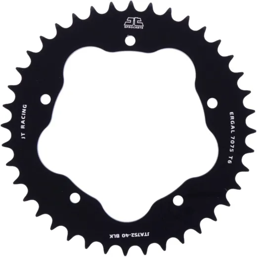 Alu-Kettenrad 40Z Teilung 525 schwarz für Kettenradträger 7585011