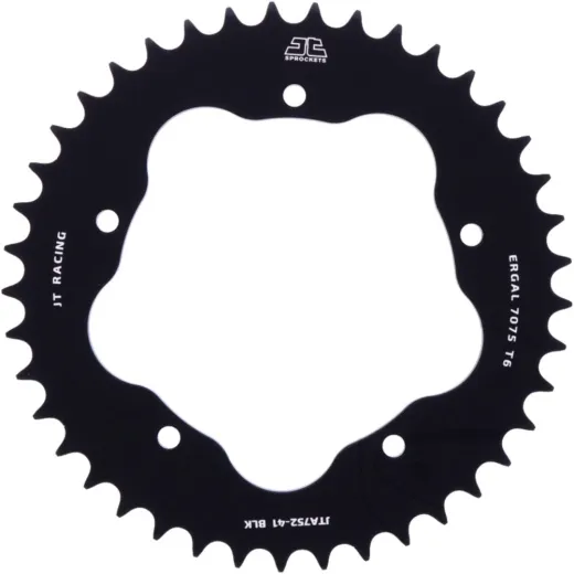 Alu-Kettenrad 41Z Teilung 525 schwarz für Kettenradträger 7585011