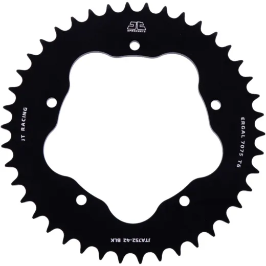 Alu-Kettenrad 42Z Teilung 525 schwarz für Kettenradträger 7585011