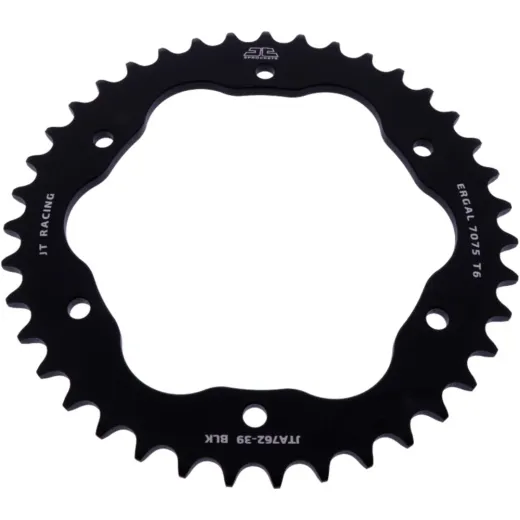 REAR SPROCKET ALUMINIUM 39 TOOTH PITCH 520 BLACK