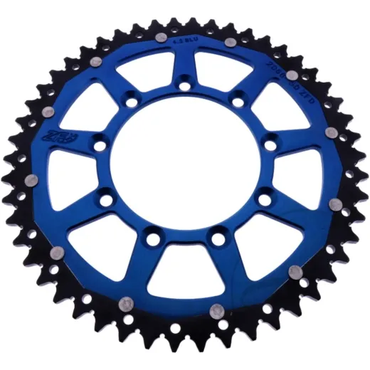 REAR SPROCKET DUAL 50 TOOTH PITCH 520 BLUE