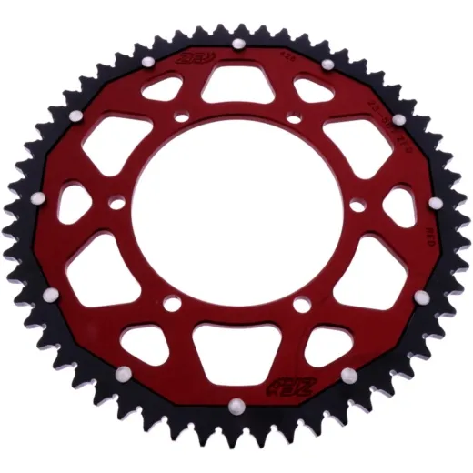 REAR SPROCKET DUAL 58 TOOTH PITCH 428 RED