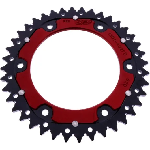 REAR SPROCKET DUAL 40 TOOTH PITCH 520 RED