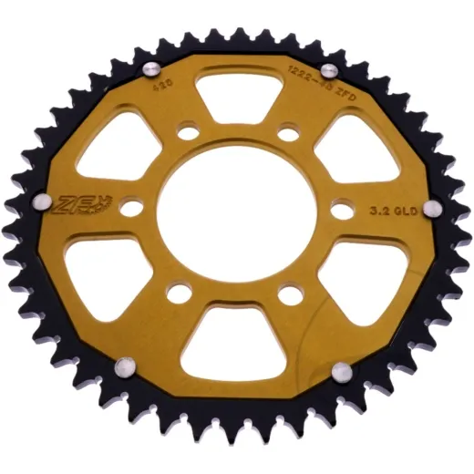 REAR SPROCKET DUAL 48 TOOTH PITCH 428 GOLD