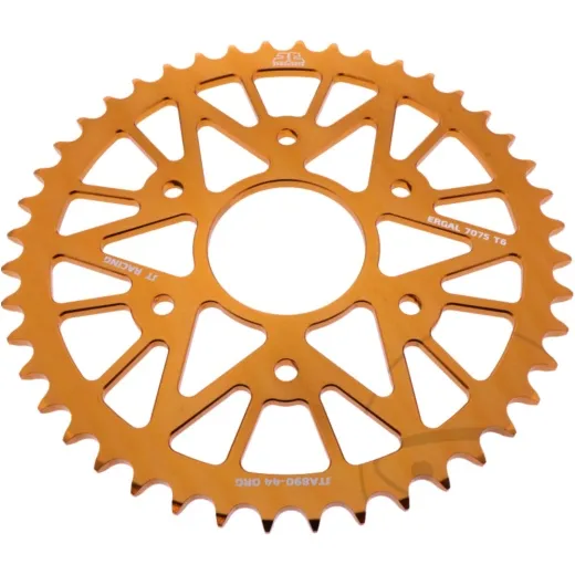 Alu-Kettenrad 44Z Teilung 520 orange Innendurchmesser 063 Lochkreis 110