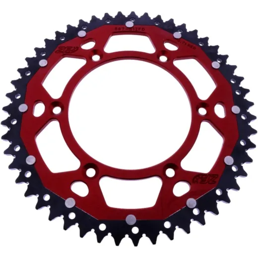 REAR SPROCKET DUAL 51 TOOTH PITCH 520 RED